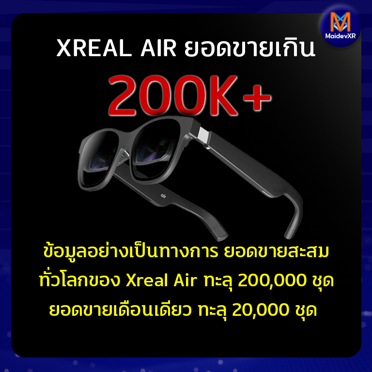 XREAL AIR ยอดขายเกิน 200K